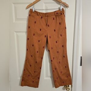 Lilly Pulitzer Brown Ladybug Pants Size 6 READ CONDITION